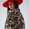 Leopard Shirt with Red Button Placket and Red Sleeves Detail-Shirt-Q2-S-Brown-Urbanheer