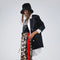 Leopard Straight Pants with Red Stripes Down the Sides-Pants-Q2-S-Brown-Urbanheer