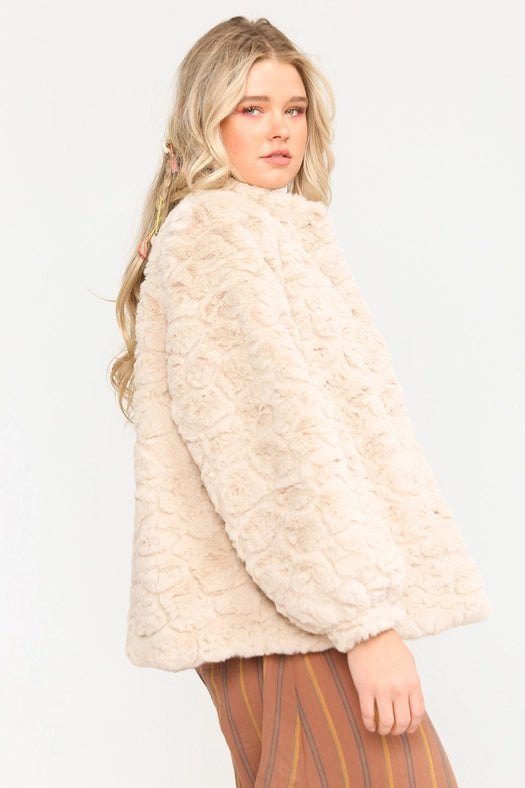 Lezly Fur Jacket-Jacket-Aratta-L-Pearl-Urbanheer