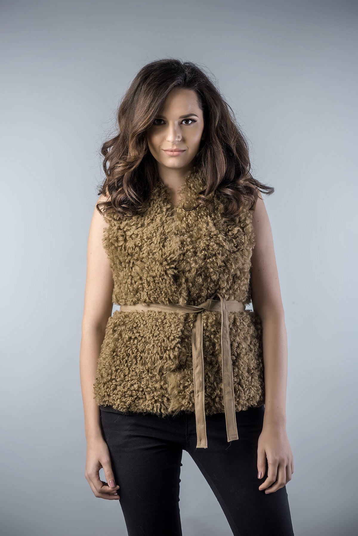 Light Brown Genuine Merino Shearling Vest-Fur Vests & Gilets-Buy Me Fur Ltd-Light Brown-S-Genuine Merino Shearling Fur-Urbanheer