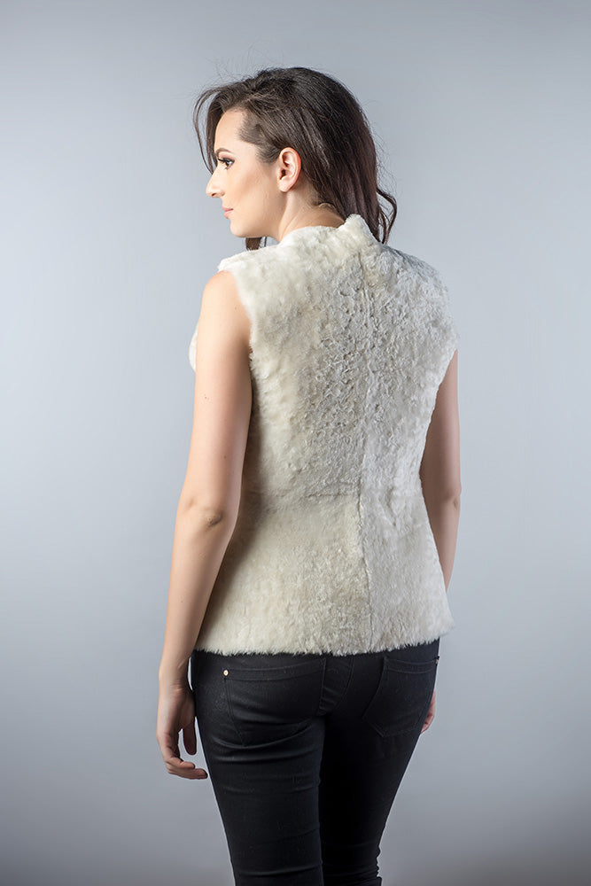 Light Brown Reversible Natural Nappa Sheepskin Fur Vest-Fur Vests & Gilets-Buy Me Fur Ltd-Light Brown-S-Genuine Merino Shearling Fur-Urbanheer