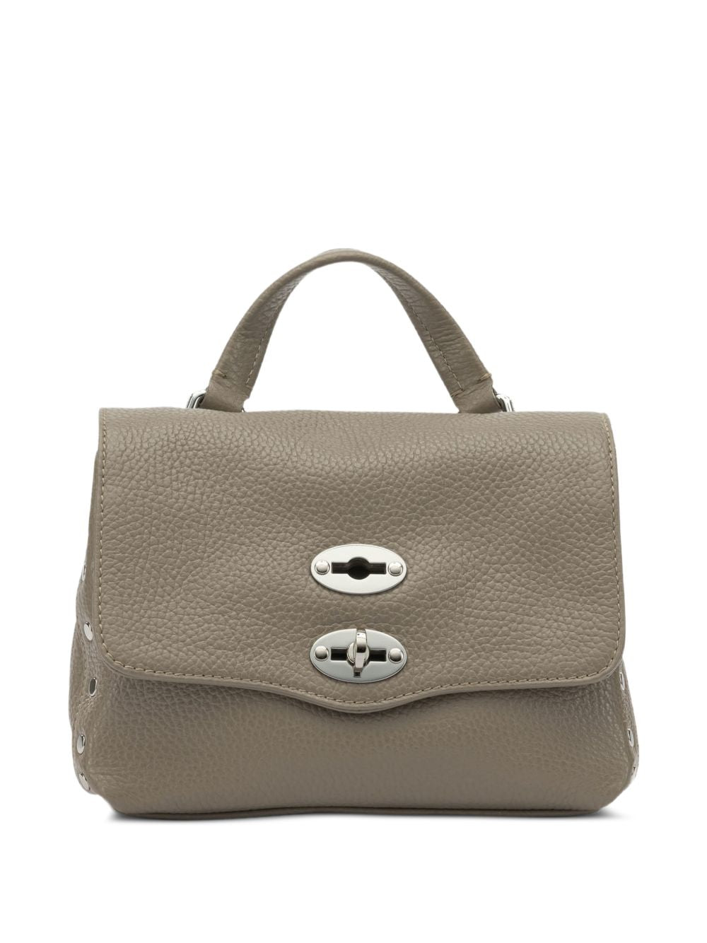 Light Grey Calf Leather Everyday Baby Bag