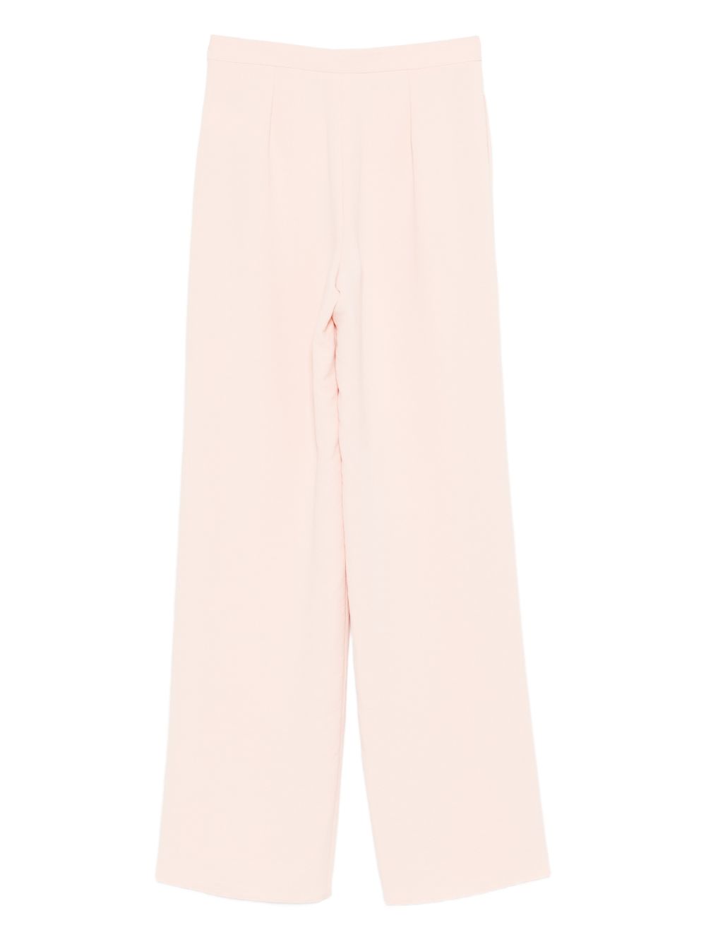 Light Pink Elasticated Wide Leg Trousers for Comfort