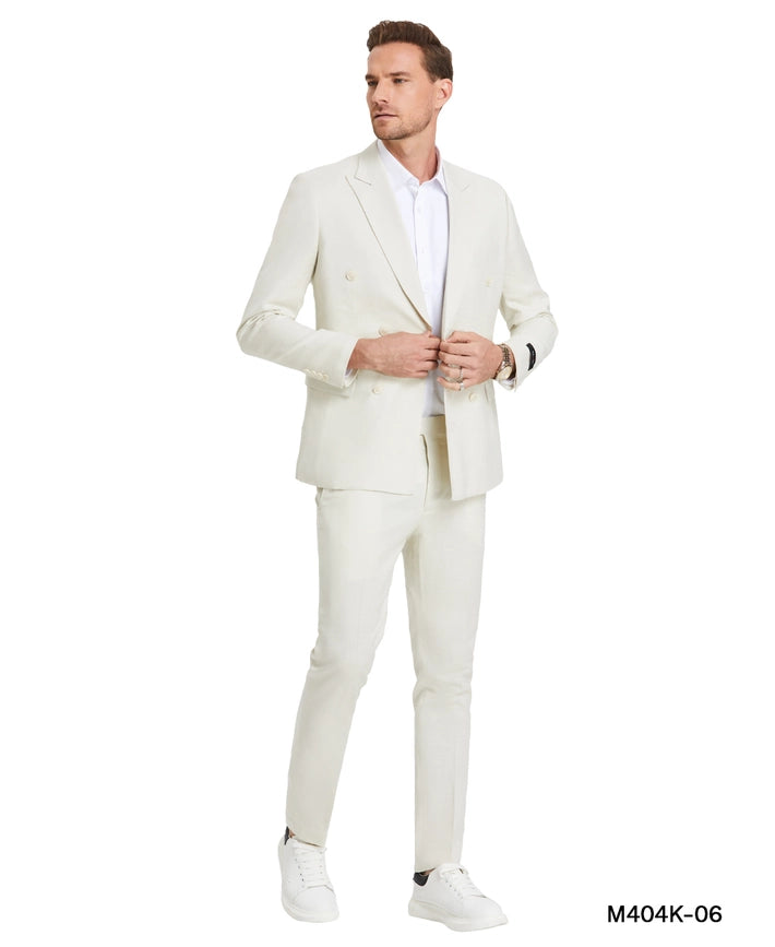 Light Weight Linen Suits, 2-PC Skinny Fit,Ivory-Suits-Suits America-34R/28W-Ivory-Urbanheer