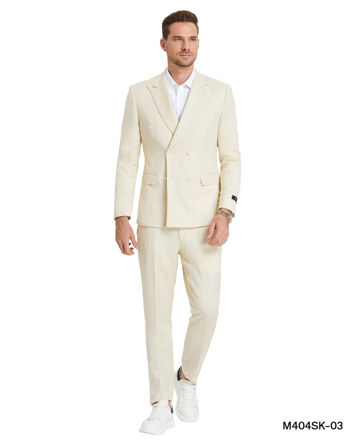 Light Weight Linen Suits, 2-PC Skinny Fit,Tan-Suits-Suits America-34R/28W-Tan-Urbanheer