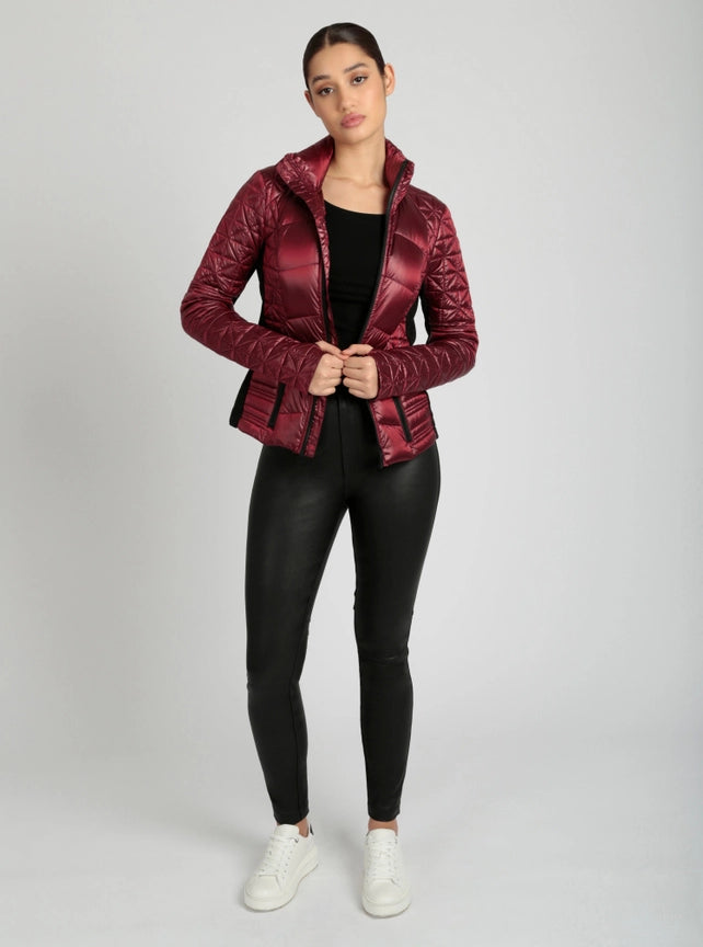 Lightweight Down Filled Packable Puffer Jls/Nb Wine-Puffer Jacket-Blanc Noir-XS-Wine (F2)-Urbanheer