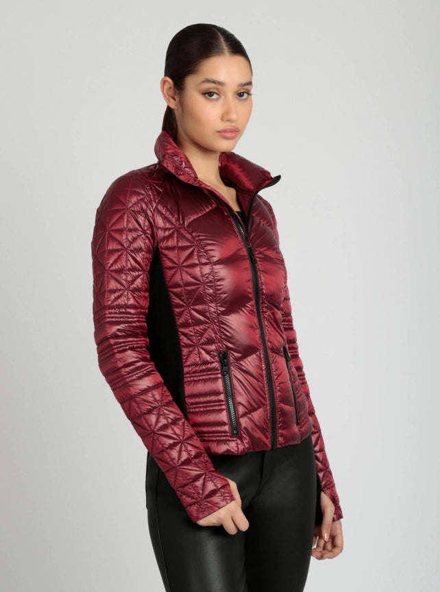 Lightweight Down Filled Packable Puffer Jls/Nb Wine-Puffer Jacket-Blanc Noir-XS-Wine (F2)-Urbanheer