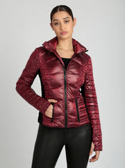 Lightweight Down Filled Packable Puffer Jls/Nb Wine-Puffer Jacket-Blanc Noir-XS-Wine (F2)-Urbanheer