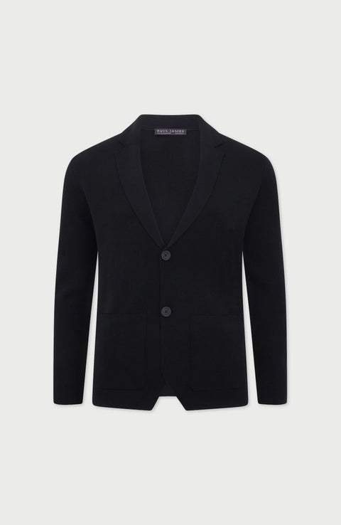 Lightweight Extra Fine Merino Wool Knitted Blazer