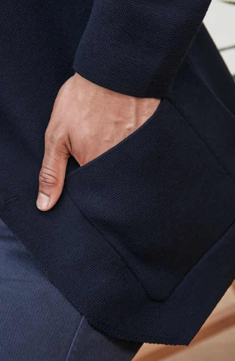 Lightweight Extra Fine Merino Wool Knitted Blazer
