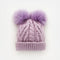 Lilac Fluffer Beanie Hat Baby & Kids.