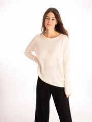 Lily Sweater Ecru-Sweater-Bel Cashmere S.C.-S-Ecru-Urbanheer