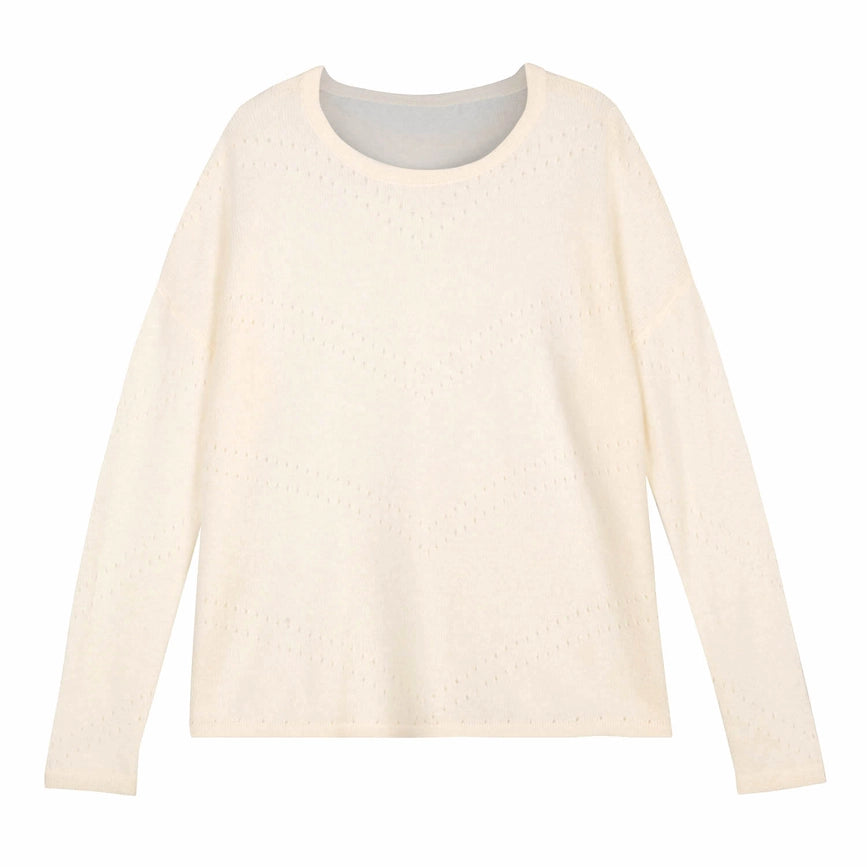 Lily Sweater Ecru-Sweater-Bel Cashmere S.C.-S-Ecru-Urbanheer