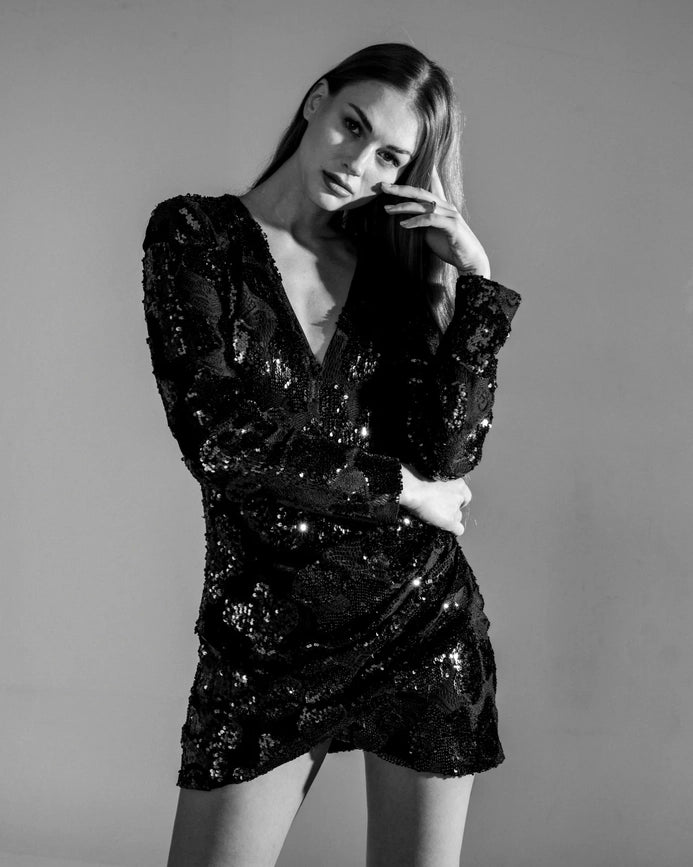 Linda Dress Black-Dress-Torn By Ronny Kobo-XS-Black-Urbanheer