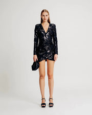 Linda Dress Black-Dress-Torn By Ronny Kobo-XS-Black-Urbanheer