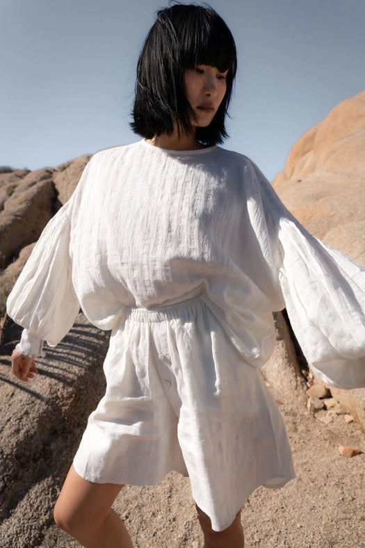 Linen Boxer Shorts-Shorts-A Perfect Nomad-S-WHITE-Urbanheer