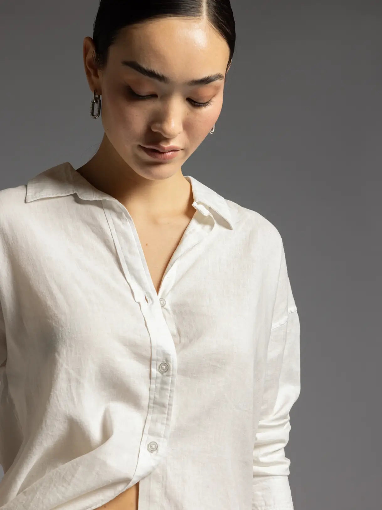Linen Button Down Top