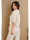 Linen Button Up Top with Front Pocket Beige-Top-MILIO MILANO-XS-Beige-Urbanheer