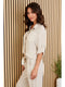 Linen Button Up Top with Front Pocket Beige-Top-MILIO MILANO-XS-Beige-Urbanheer