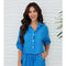 Linen Button Up Top with Front Pocket Blue Regatta-Top-MILIO MILANO-XS-Blue Regatta-Urbanheer