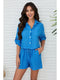 Linen Button Up Top with Front Pocket Blue Regatta-Top-MILIO MILANO-XS-Blue Regatta-Urbanheer