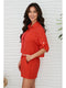 Linen Button Up Top with Front Pocket Red Flame-Top-MILIO MILANO-XS-Red Flame-Urbanheer