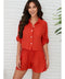Linen Button Up Top with Front Pocket Red Flame-Top-MILIO MILANO-XS-Red Flame-Urbanheer