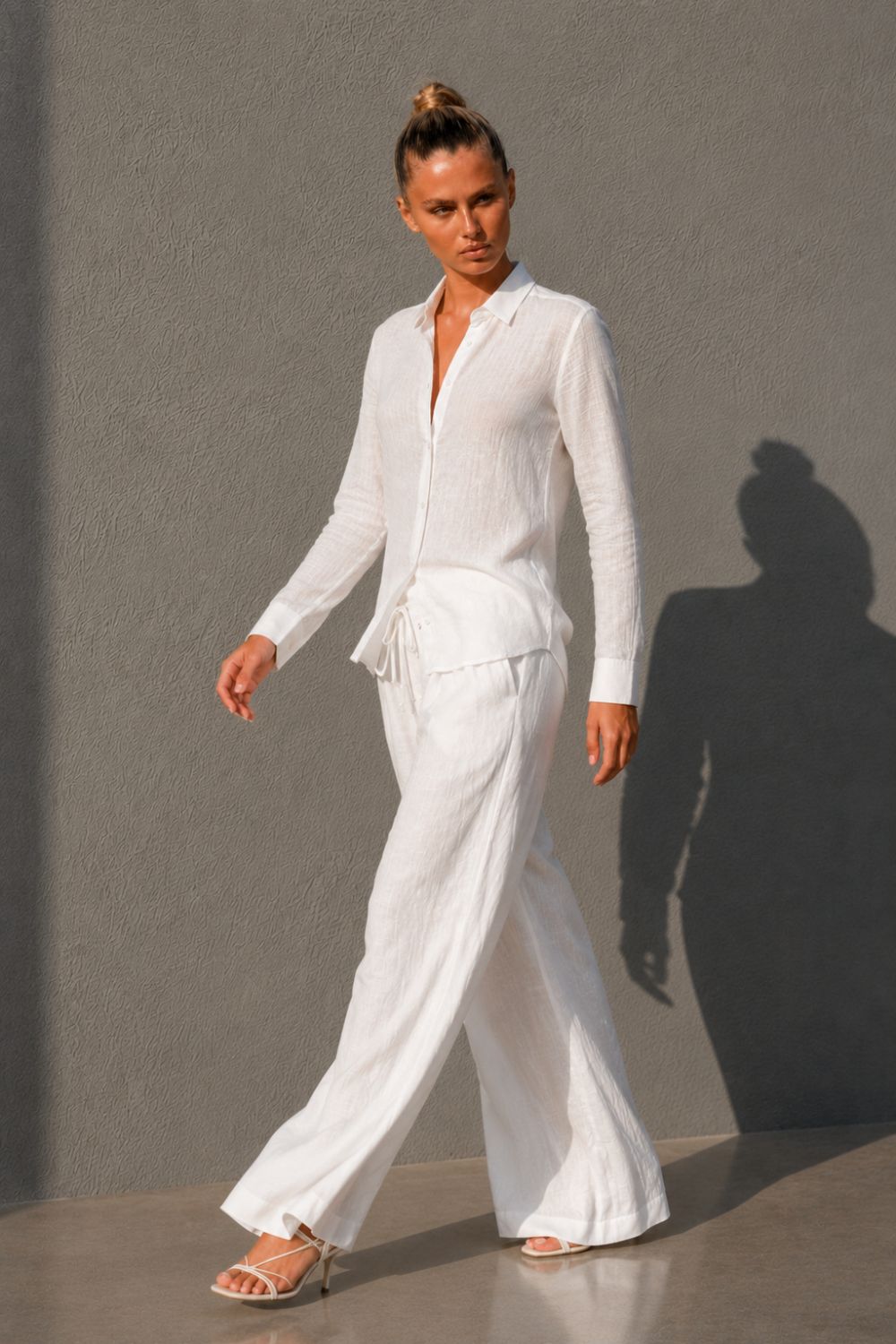 Pure Linen Women Comfort Fit Shirt