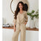 Linen Cropped Tie Blouse Earth Beige-Blouse-MILIO MILANO-XS-Earth Beige-Urbanheer