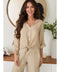 Linen Cropped Tie Blouse Earth Beige-Blouse-MILIO MILANO-XS-Earth Beige-Urbanheer