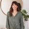 Linen Cropped Tie Button Front Top ARG-Top-MILIO MILANO-XS-ARG-Urbanheer