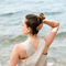 Linen Cross Back Tank Top