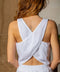 Linen Cross Back Tank Top