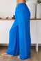Linen Flat Front Elastic Waist Wide Leg Pant-Pant-MILIO MILANO-XS-CRUB-Urbanheer