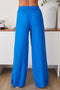Linen Flat Front Elastic Waist Wide Leg Pant-Pant-MILIO MILANO-XS-CRUB-Urbanheer