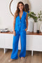 Linen Flat Front Elastic Waist Wide Leg Pant-Pant-MILIO MILANO-XS-CRUB-Urbanheer