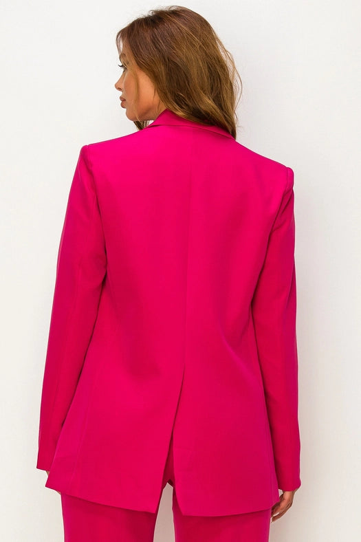 Linen Jacket with Flapped-Pockets-Jacket-One n' More Inc.-S-Black-Urbanheer