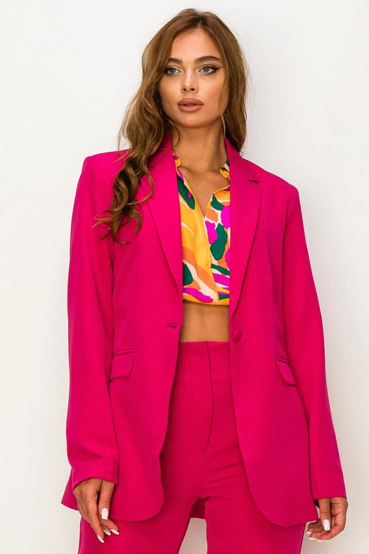 Linen Jacket with Flapped-Pockets-Jacket-One n' More Inc.-S-Black-Urbanheer