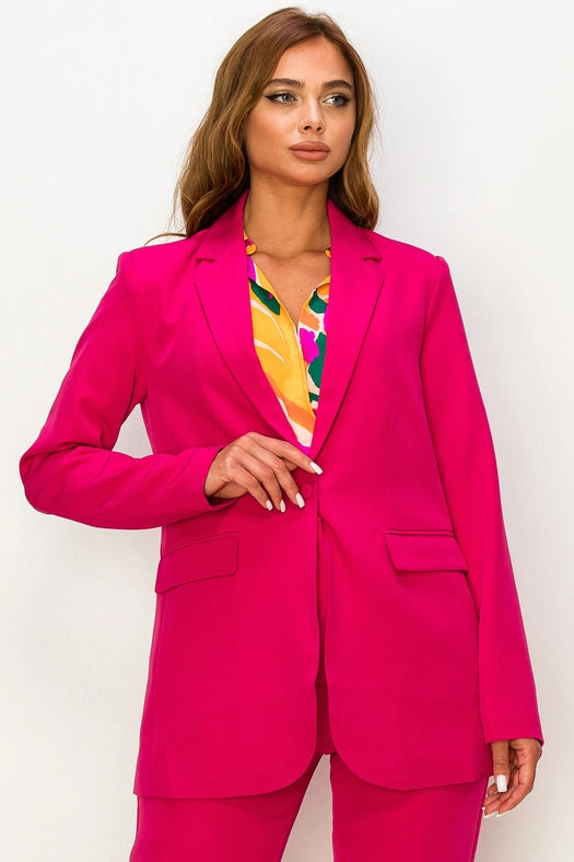 Linen Jacket with Flapped-Pockets-Jacket-One n' More Inc.-S-Black-Urbanheer