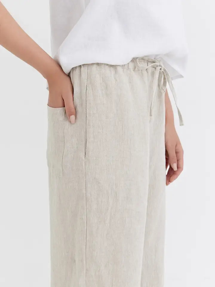 Linen Pants Pemba in Natural Melange-Pants-MagicLinen-XS-Natural Melange-Urbanheer