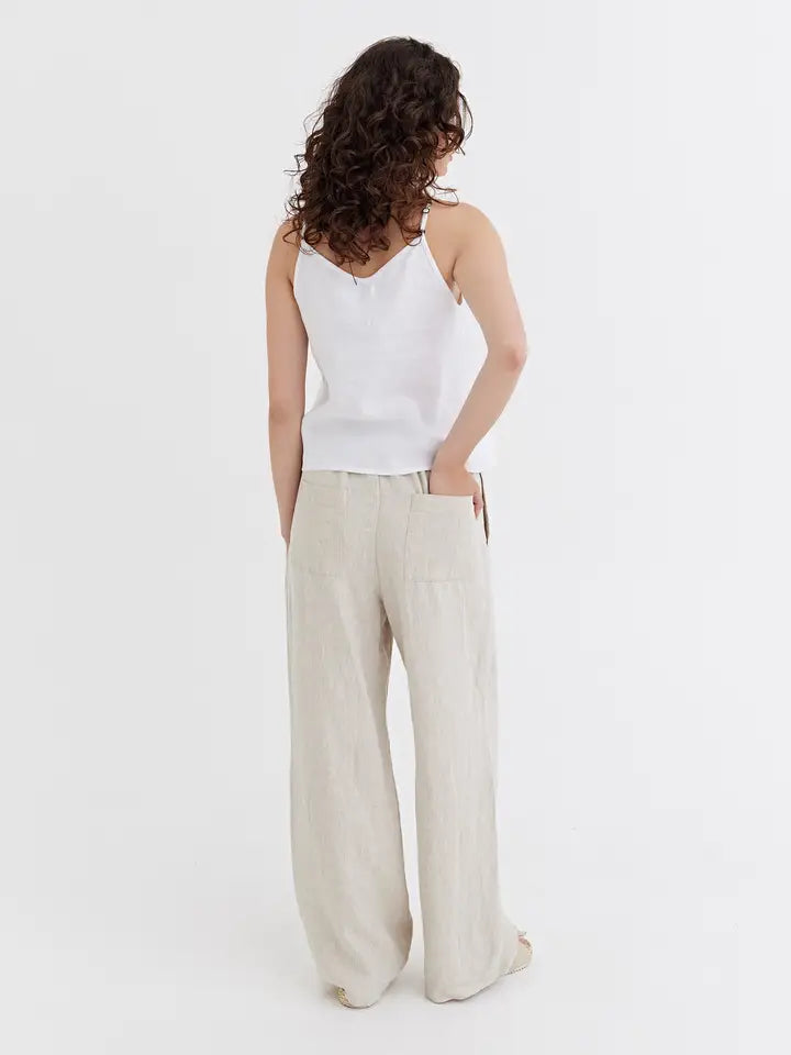 Linen Pants Pemba in Natural Melange-Pants-MagicLinen-XS-Natural Melange-Urbanheer
