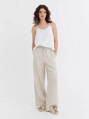 Linen Pants Pemba in Natural Melange-Pants-MagicLinen-XS-Natural Melange-Urbanheer