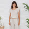 Linen Pants with Side Panel