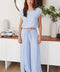 Linen Pants with Side Panel