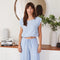 Linen Pants with Side Panel