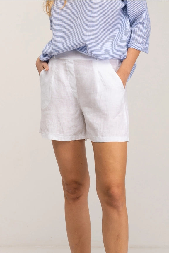 Linen Shorts White-Shorts-Tantra-S-White-Urbanheer