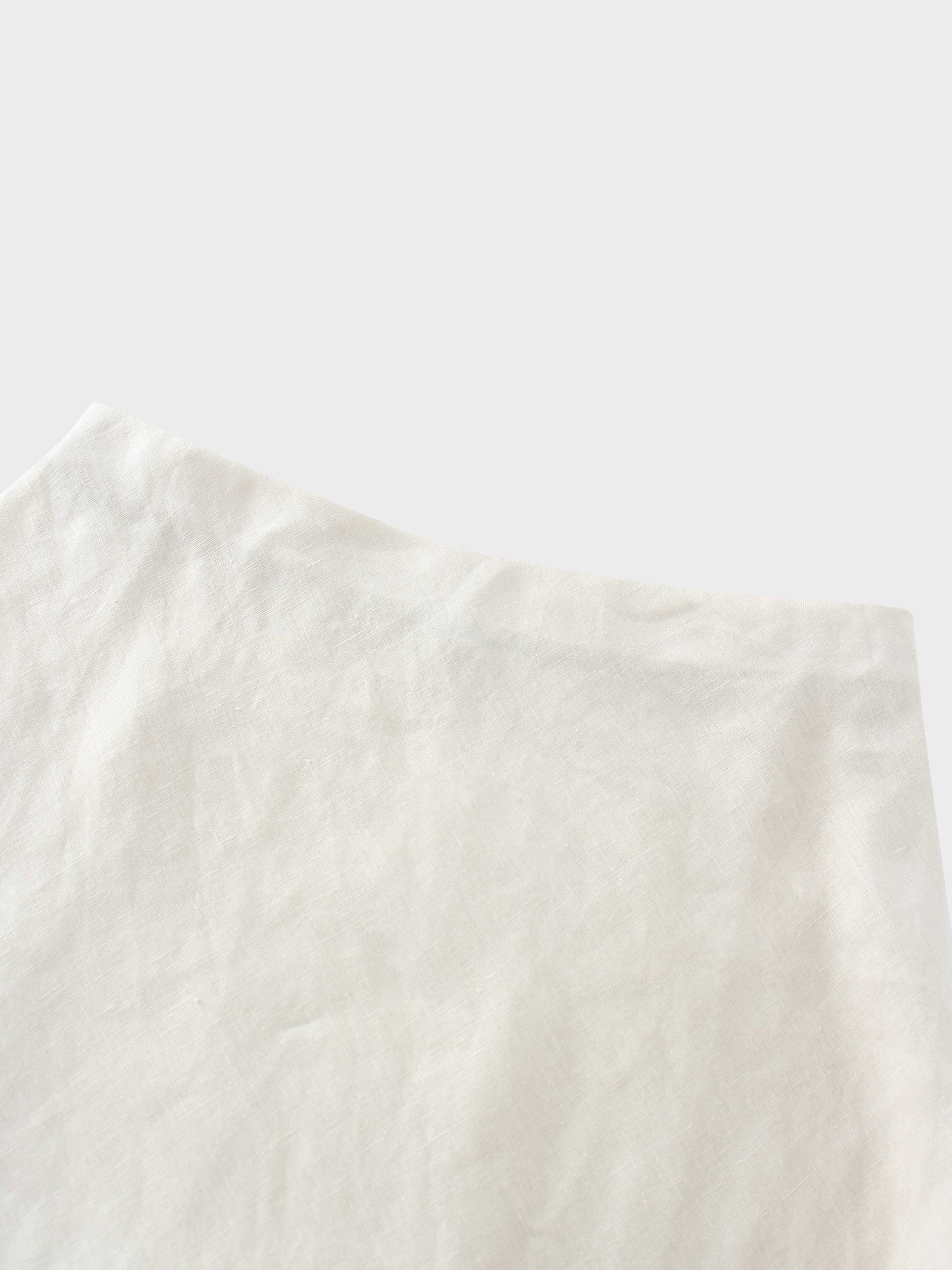 Linen Slip Skirt-Ecru-3