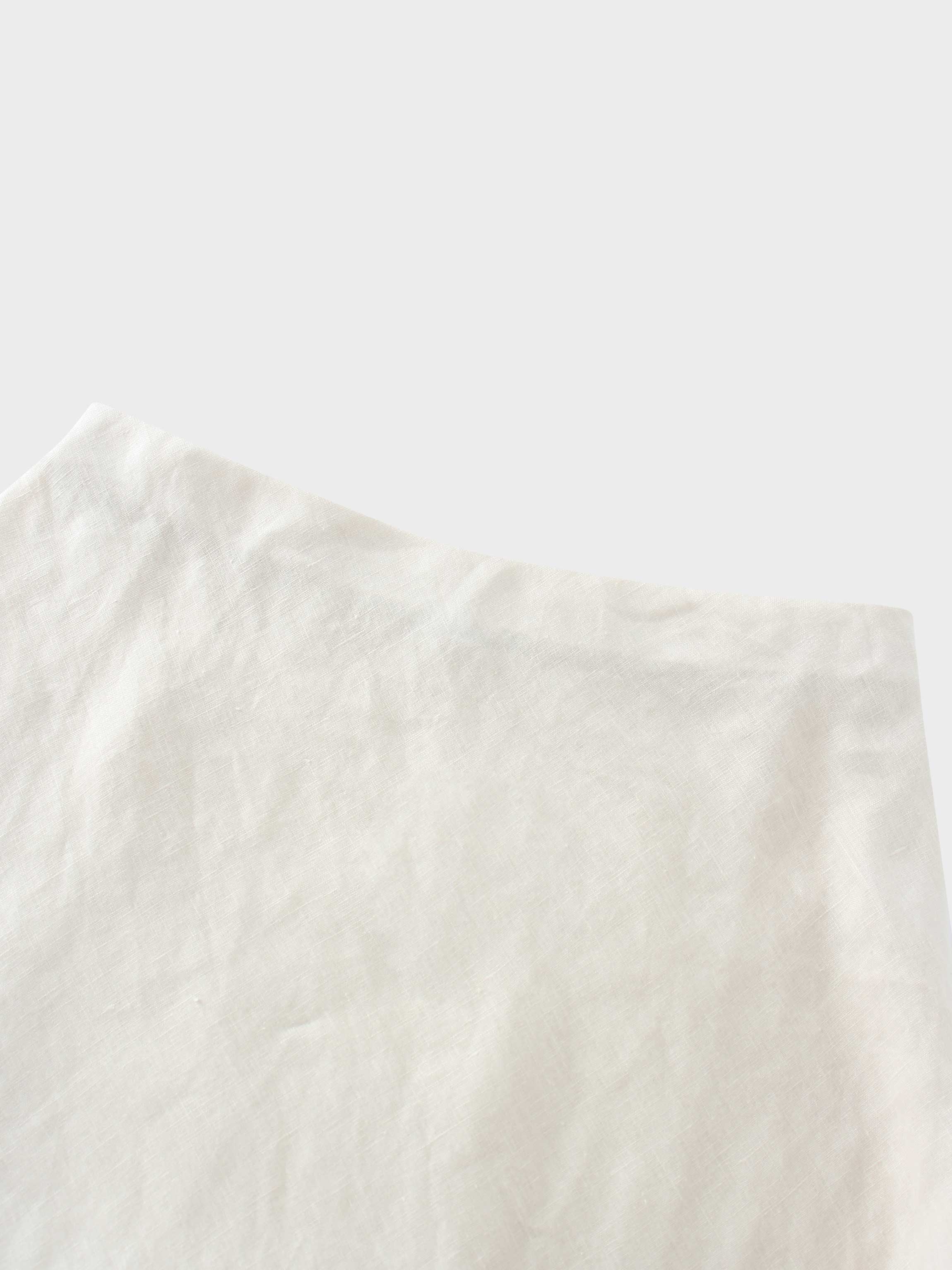 Linen Slip Skirt-Ecru-3