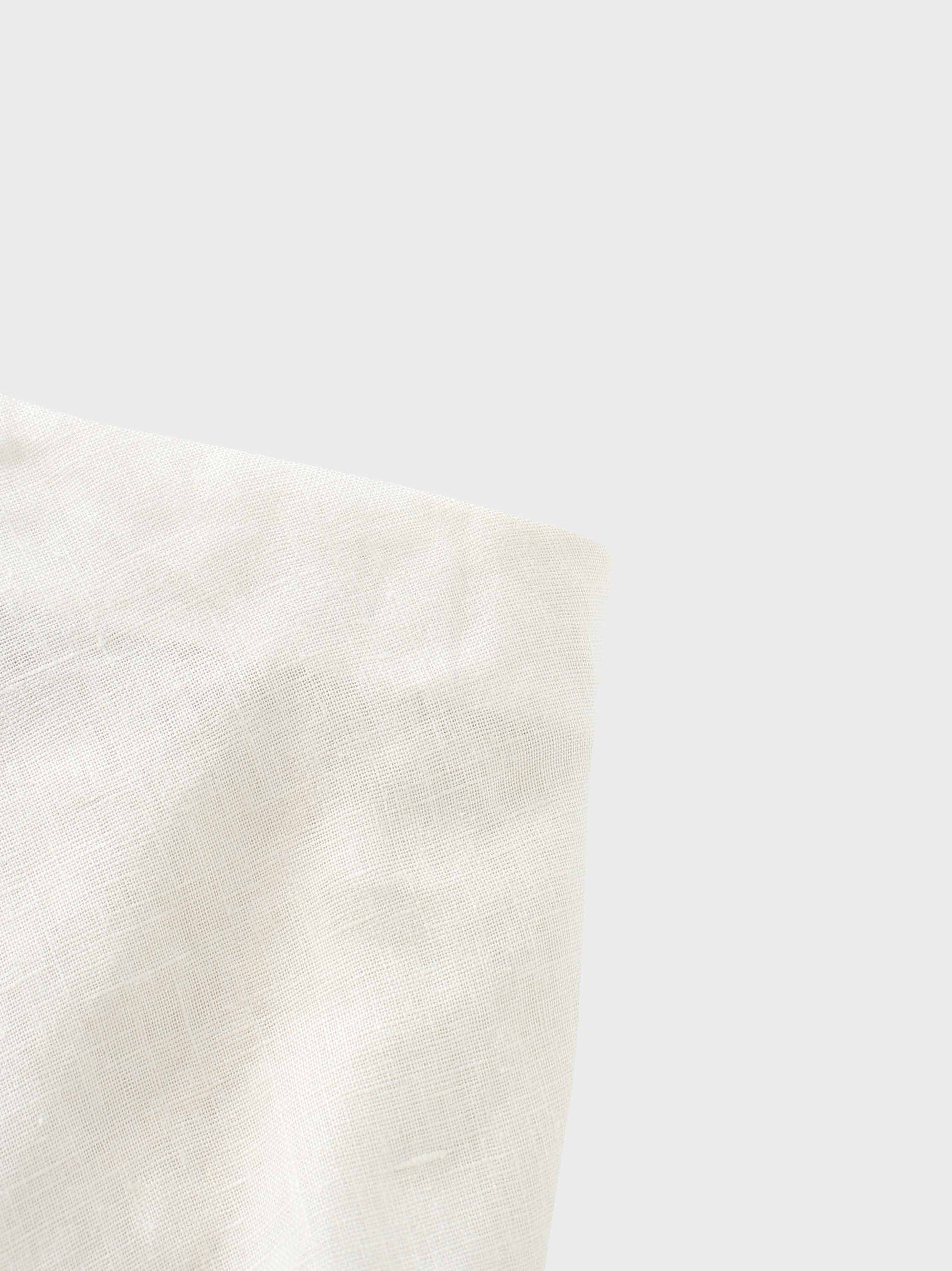 Linen Slip Skirt-Ecru-4