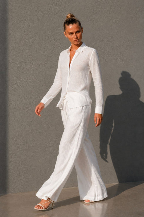 Linen Women Comfort Fit Shirt